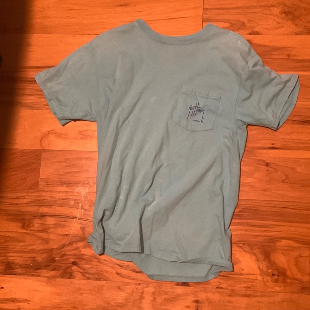 Guy Harvey Fish Shirt (Light Blue Adult Medium)